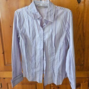 Button down pinstripe shirt